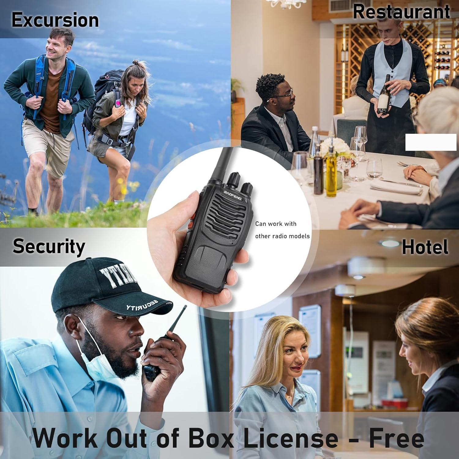 Walkie Talkies BaoFeng BF-88A 6Pack 12 Baterías 2.24kg