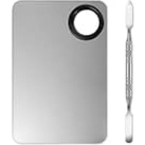 Set Paleta de Mezcla de Maquillaje BESARME 2 en 1 Acero Inoxidable