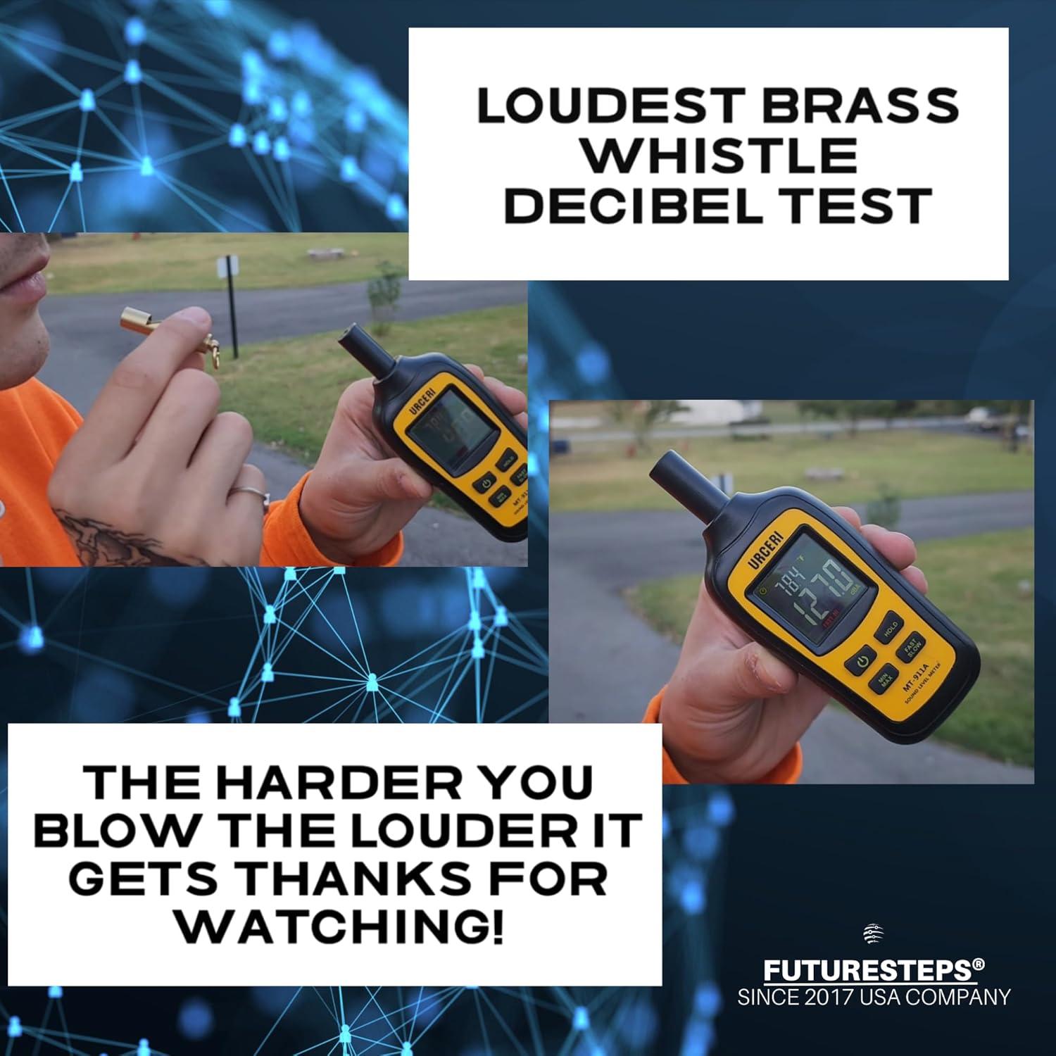 Silbato de Bronce FUTURESTEPS 125dB para Supervivencia