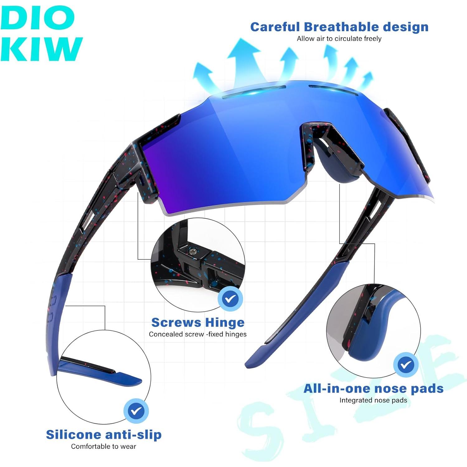 Gafas de sol DioKiw para niños UV400 - Paquete de 3 colores