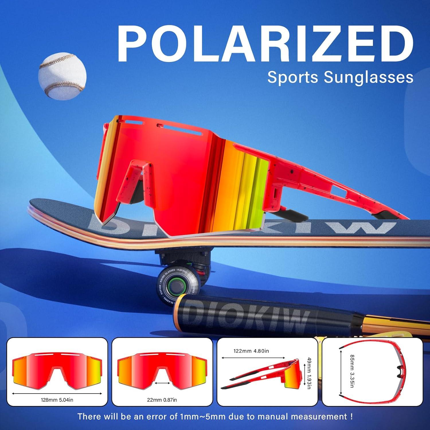 Gafas de Sol Polarizadas DioKiw para Niños UV400 3 Pack