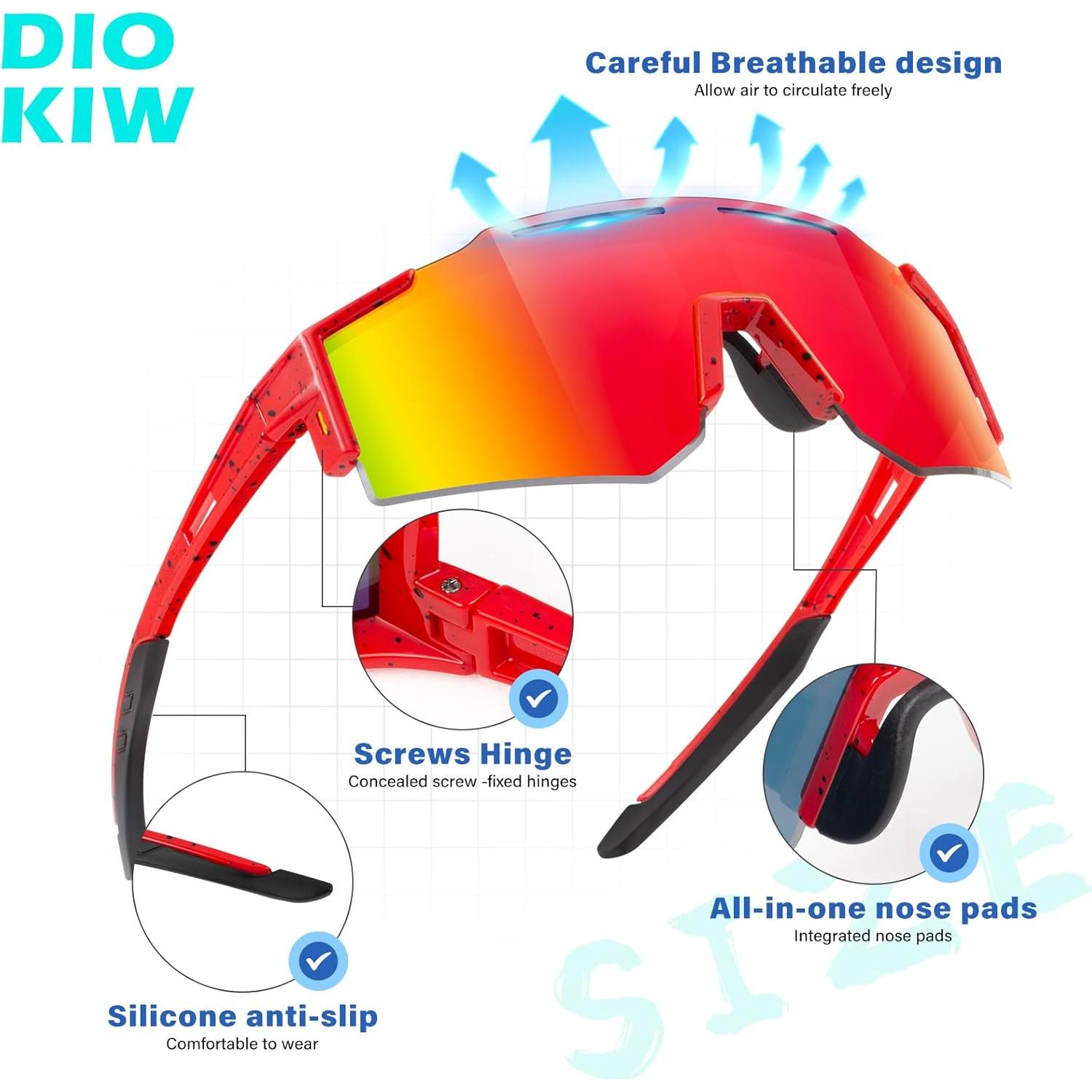 Gafas de Sol Polarizadas DioKiw para Niños UV400 3 Pack