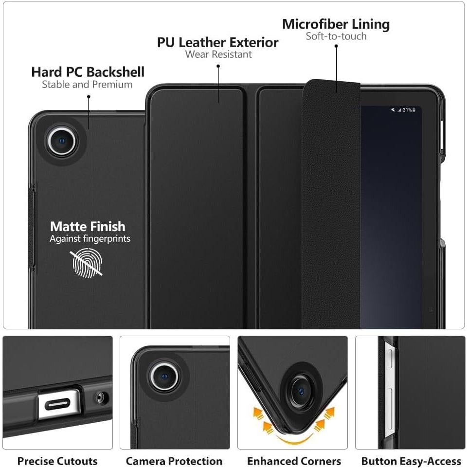 Funda MoKo para Galaxy Tab A9 Plus 11" 2023, Slim Negra