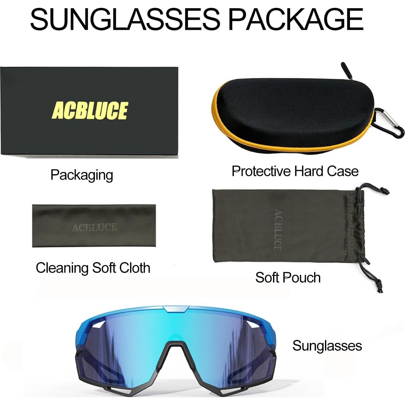 Gafas de sol deportivas ACBLUCE Y143 UV400 unisex