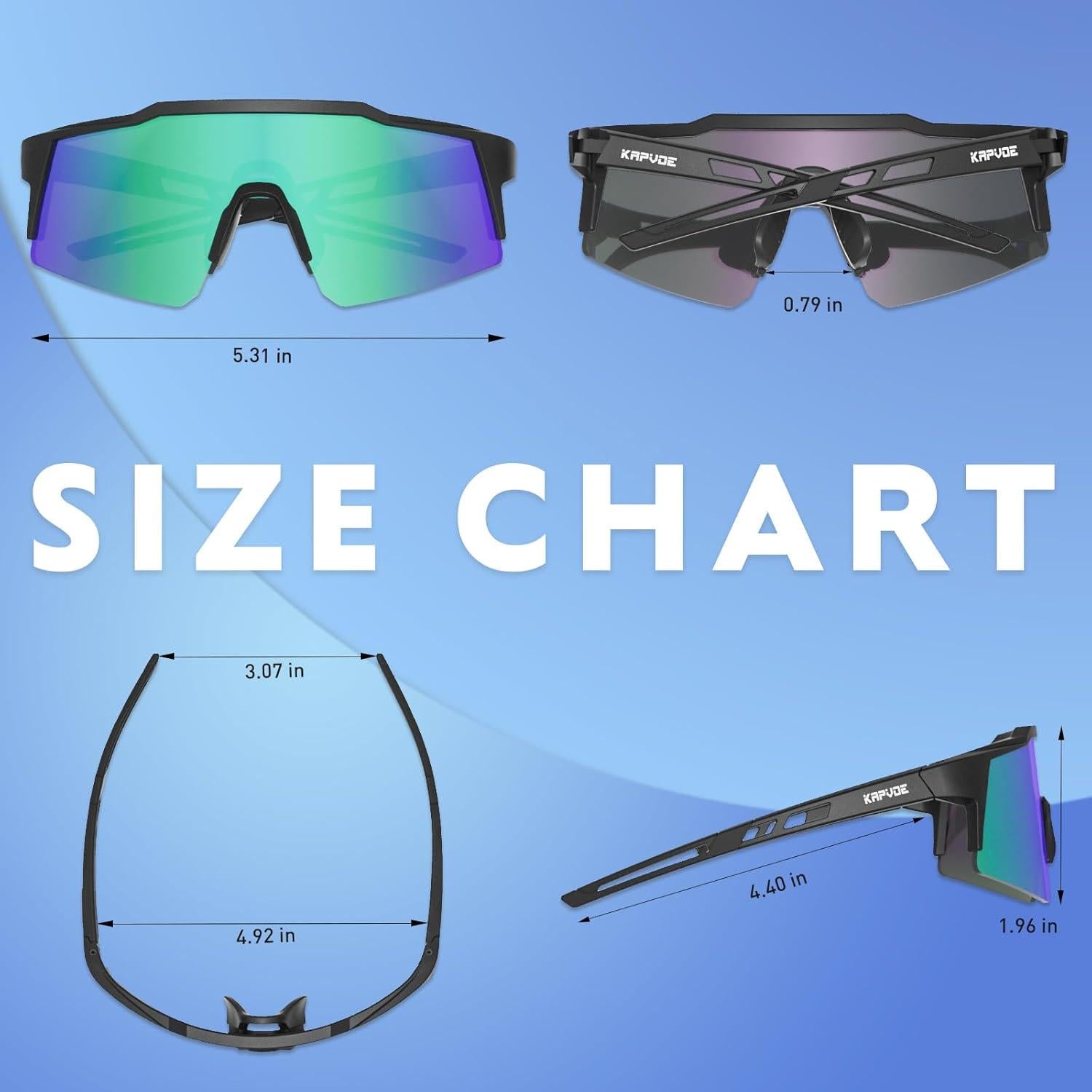 Gafas de sol KAPVOE polarizadas para ciclismo y deportes