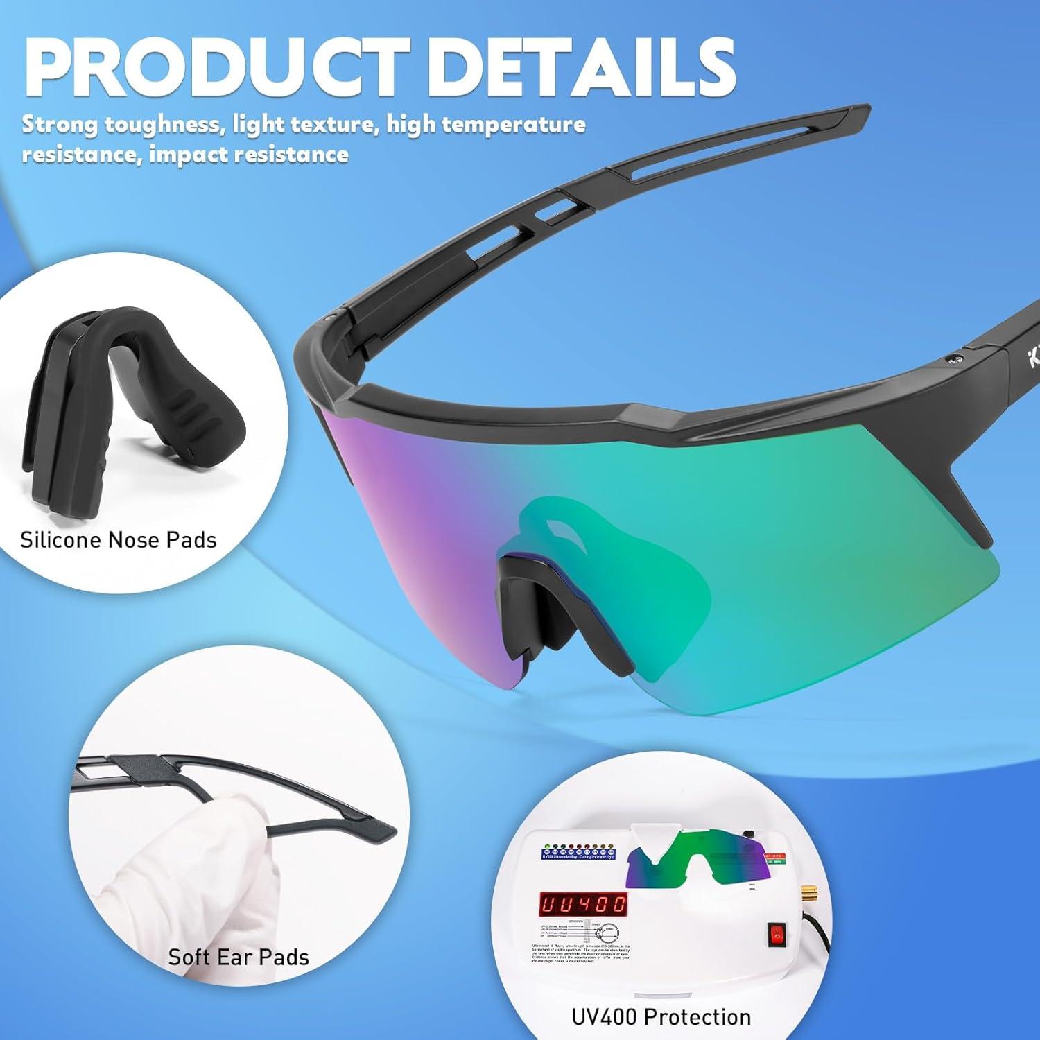 Gafas de sol KAPVOE polarizadas para ciclismo y deportes