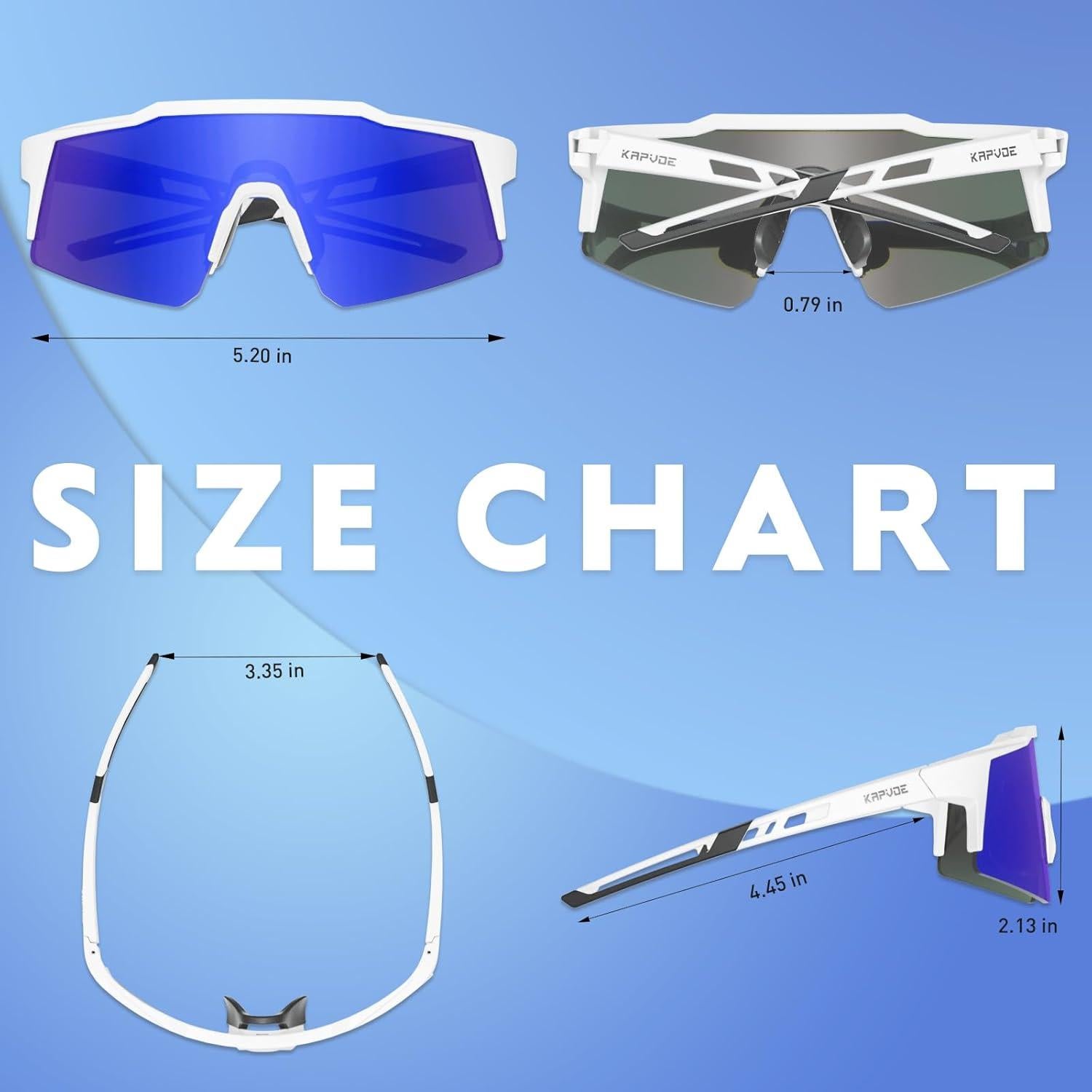 Gafas de sol KAPVOE polarizadas para ciclismo y deportes