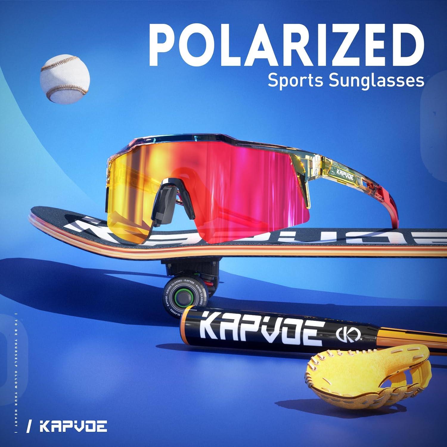 Gafas de sol KAPVOE K9023 polarizadas para ciclismo y deportes