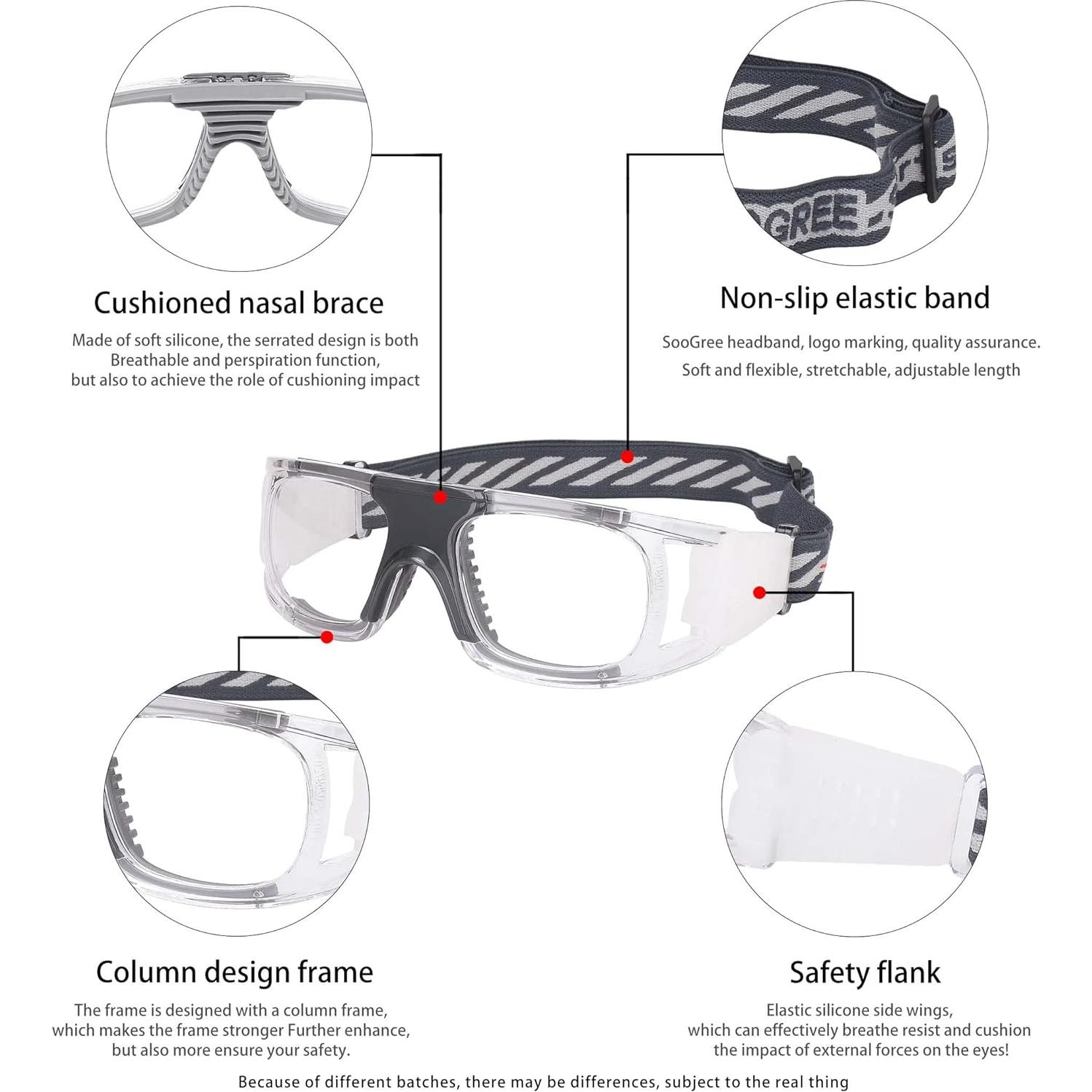 Gafas de Racquetball G8042 con Protección y Correa Ajustable