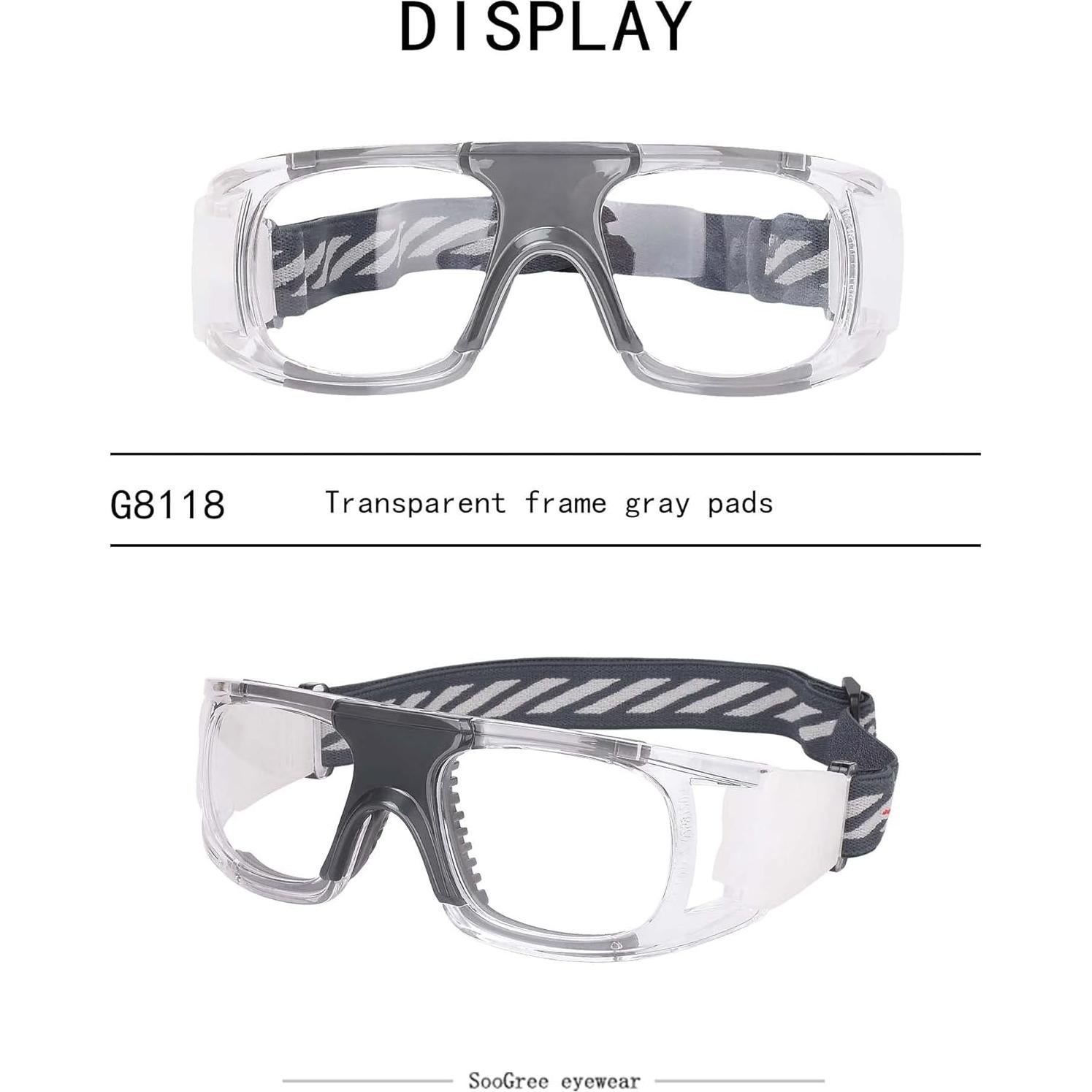Gafas de Racquetball G8042 con Protección y Correa Ajustable