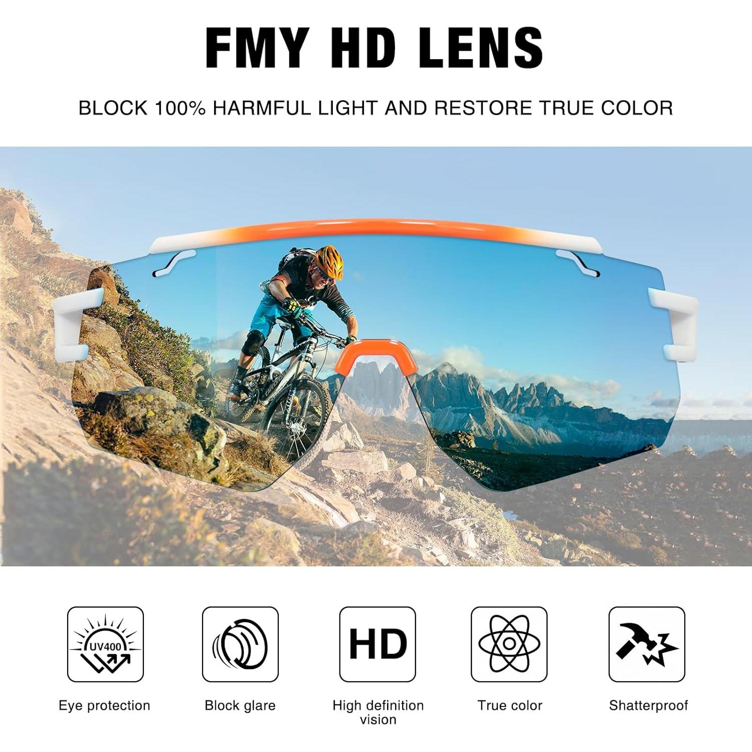 Gafas de béisbol FMY polarizadas UV400 para ciclismo y running