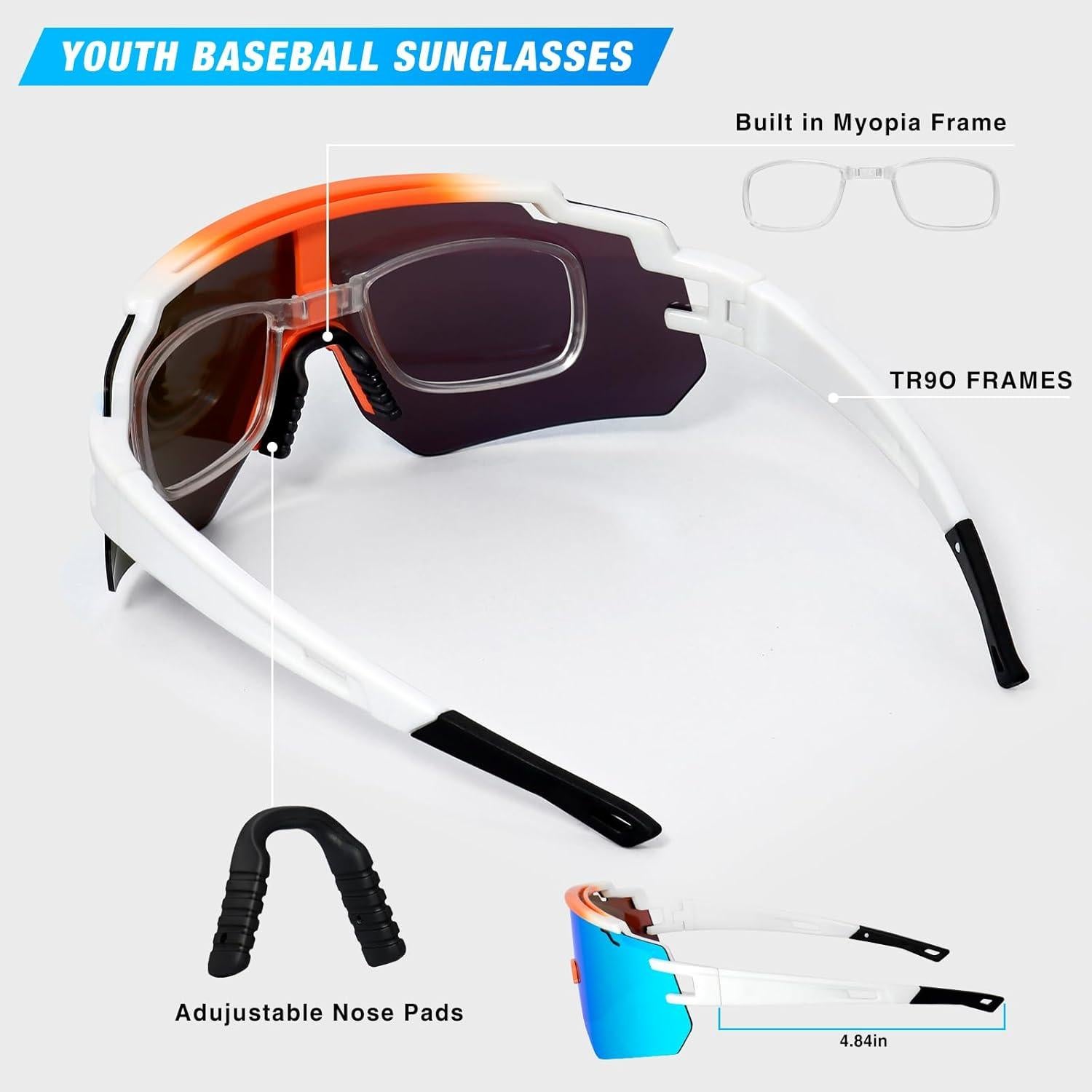 Gafas de béisbol FMY polarizadas UV400 para ciclismo y running