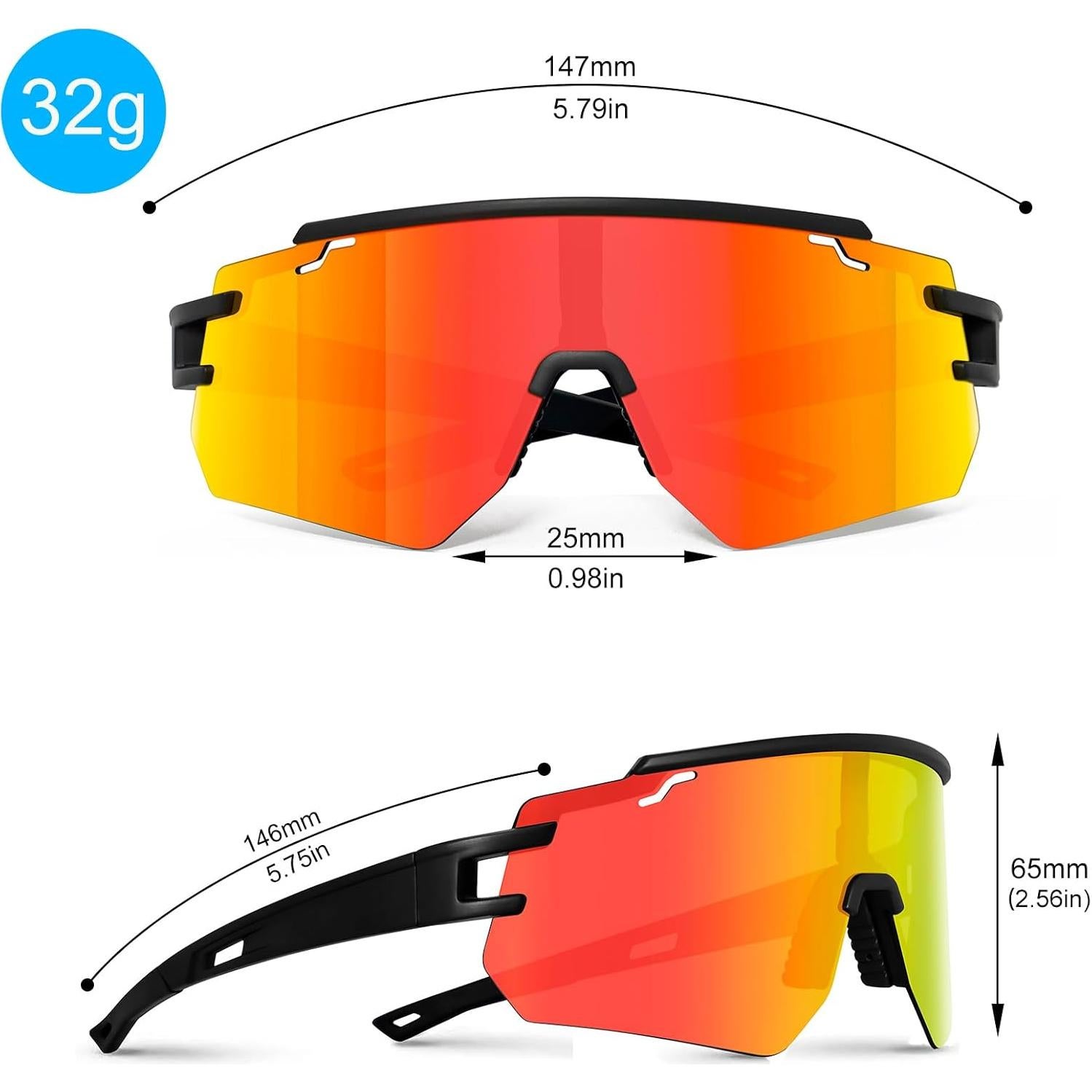 Gafas de sol FMY deportivas polarizadas UV400 para ciclismo