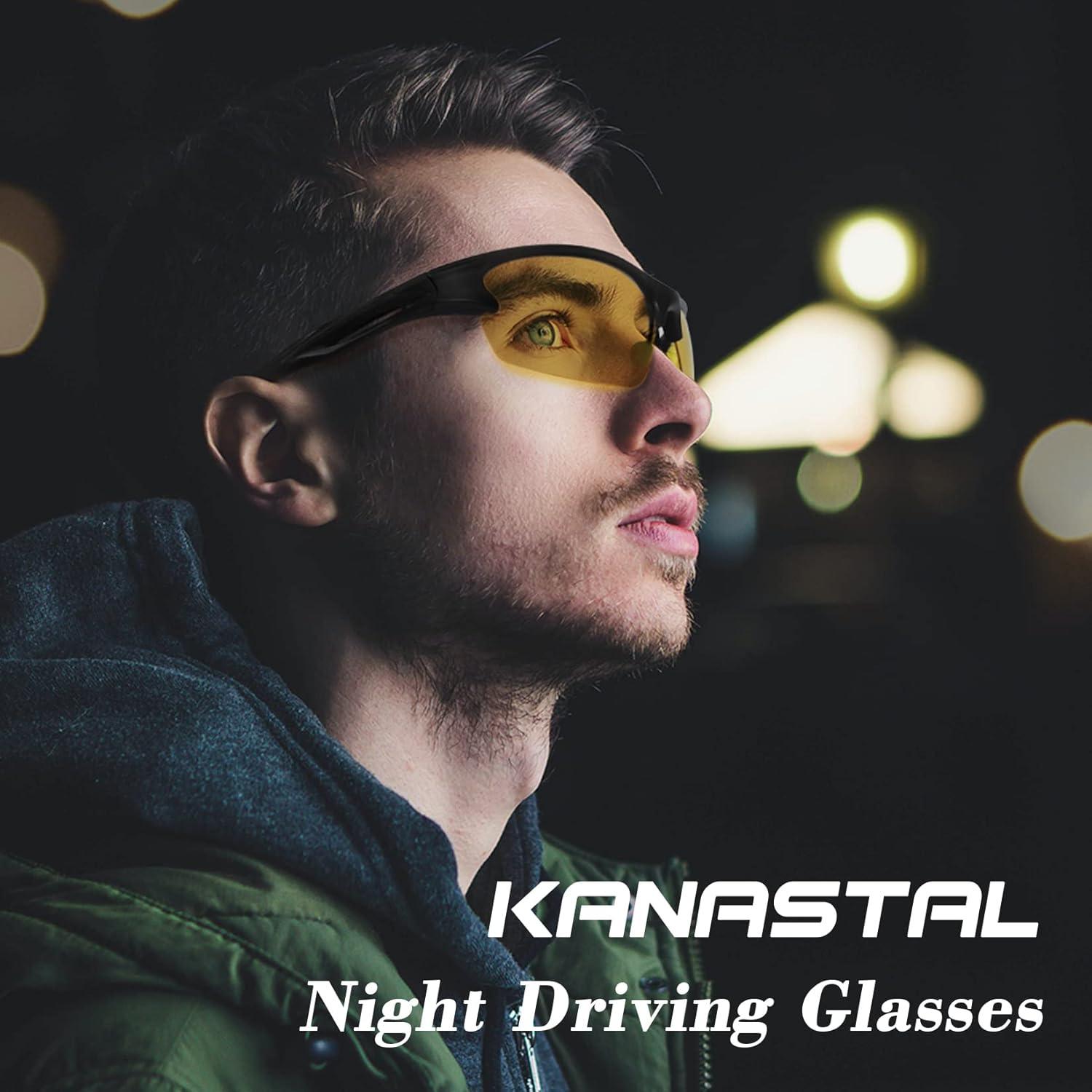 Gafas de sol KANASTAL deportivas UV400 polarizadas amarillas