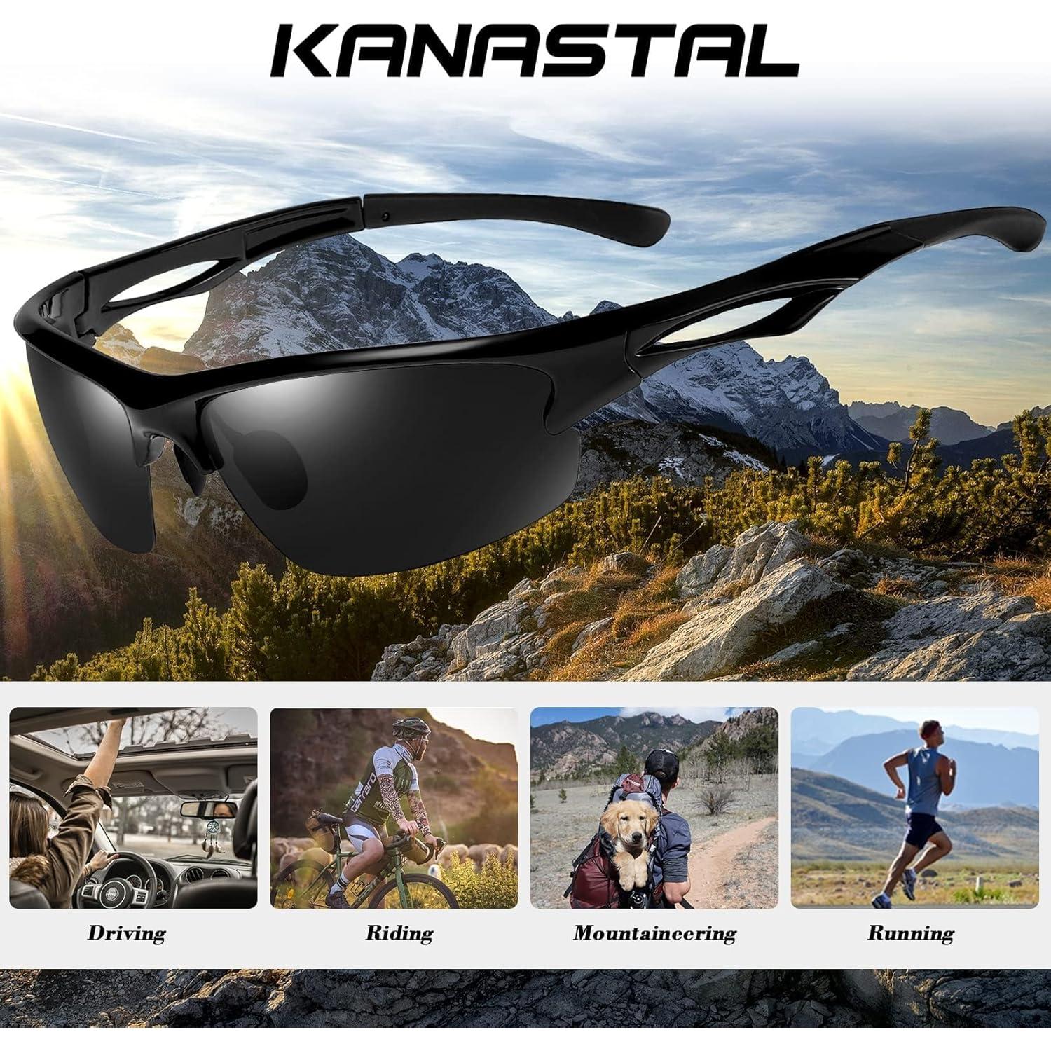 Gafas de sol KANASTAL deportivas UV400 polarizadas para correr