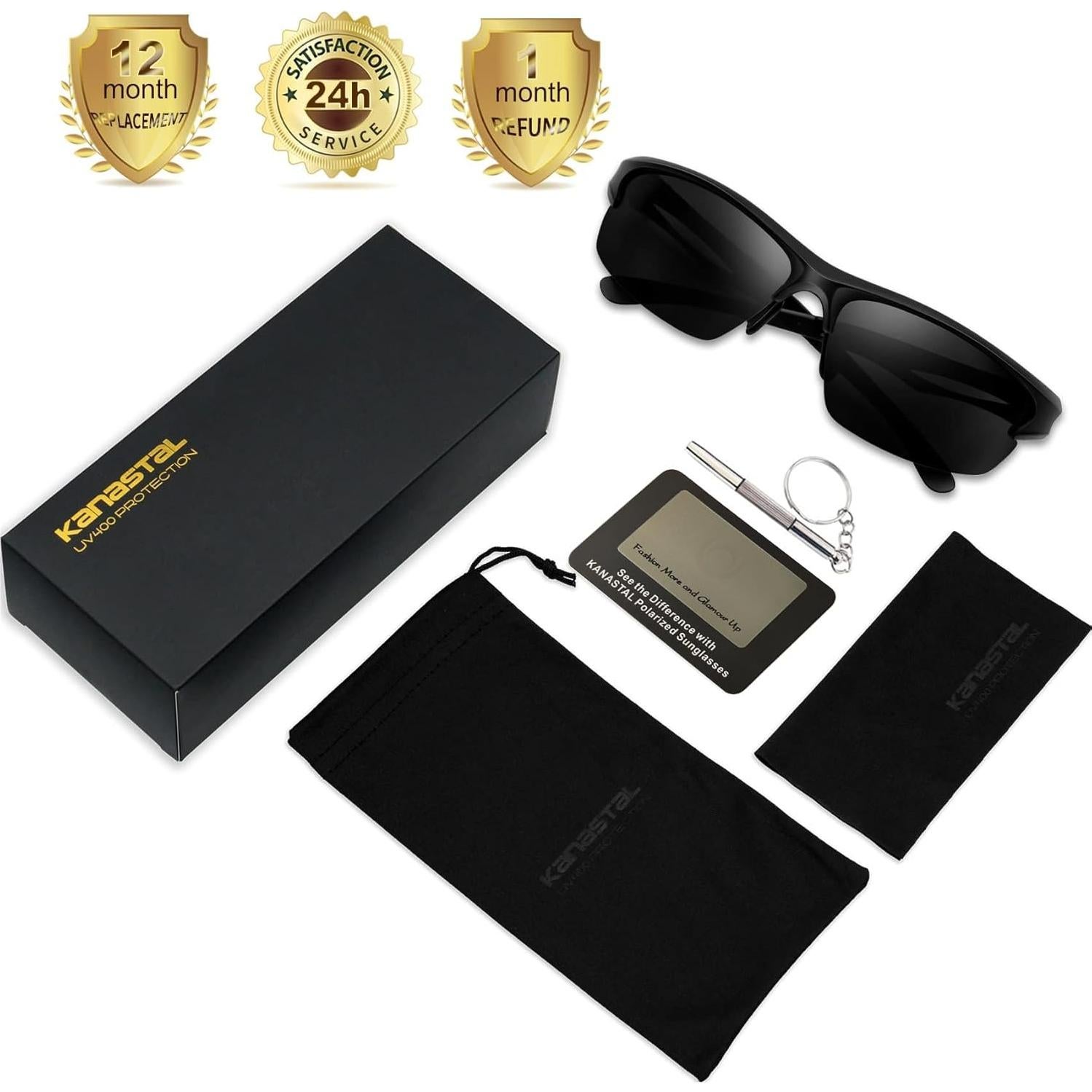 Gafas de sol KANASTAL deportivas UV400 polarizadas para correr