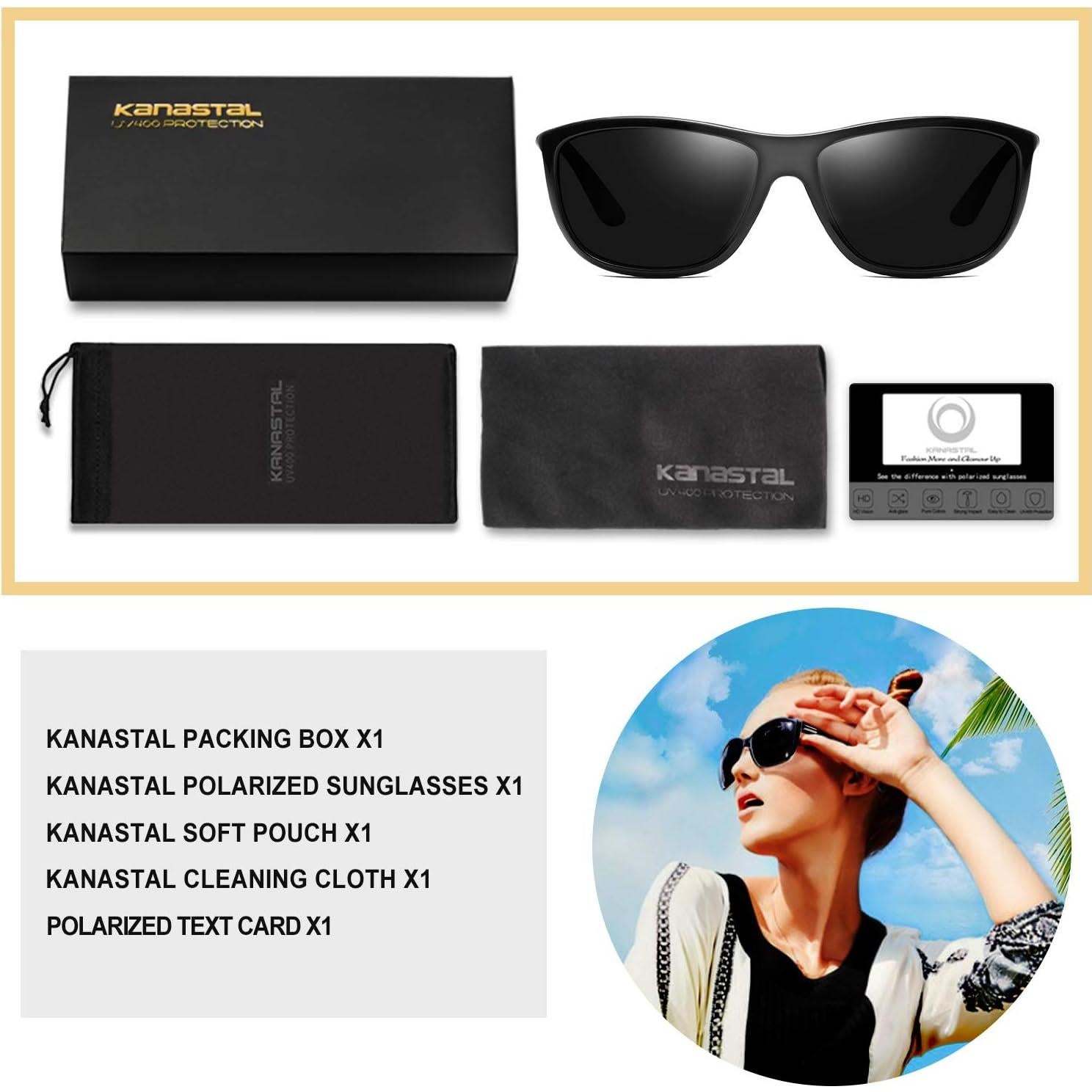 Gafas de sol KANASTAL polarizadas UV400 para deportes