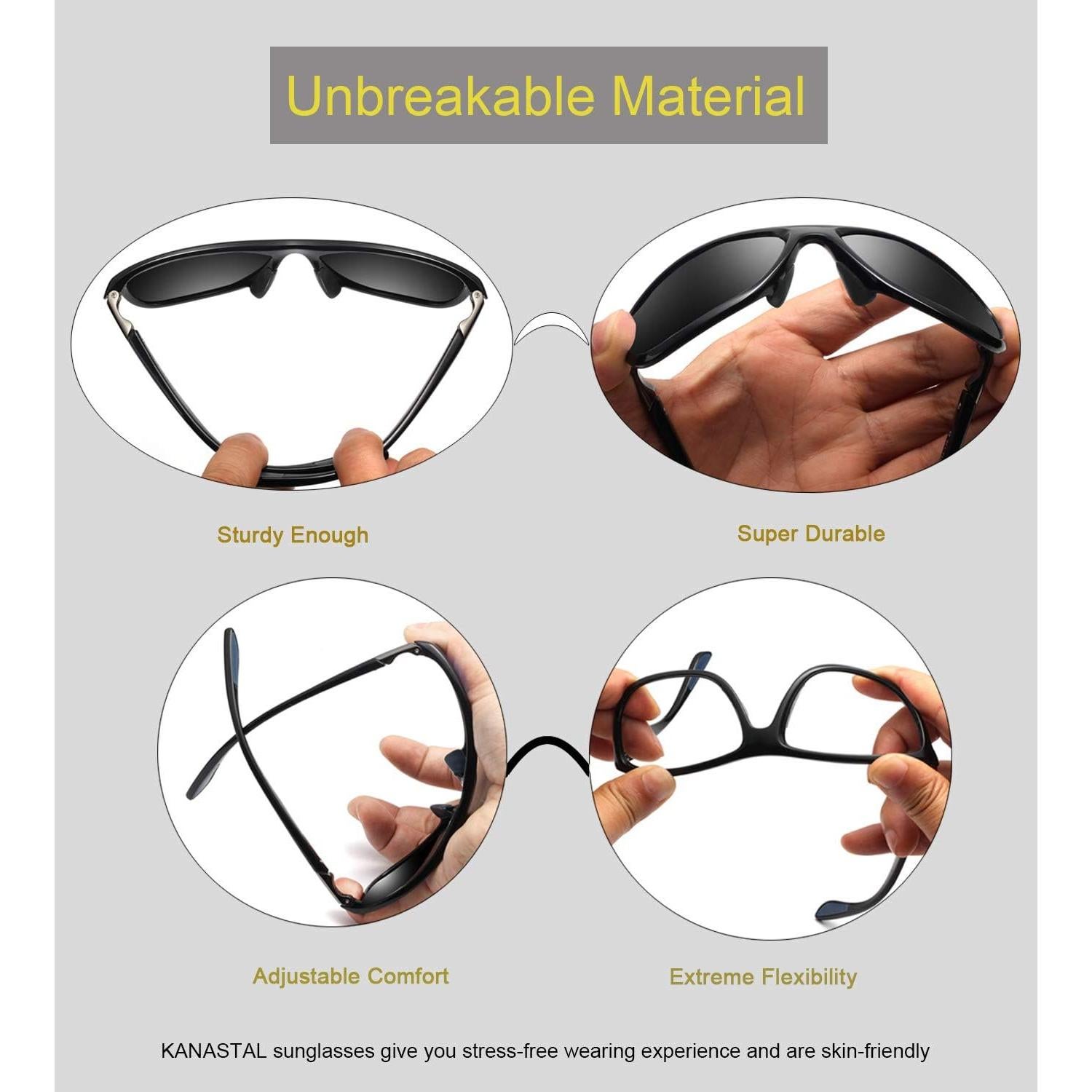 Gafas de sol KANASTAL polarizadas UV400 para deportes