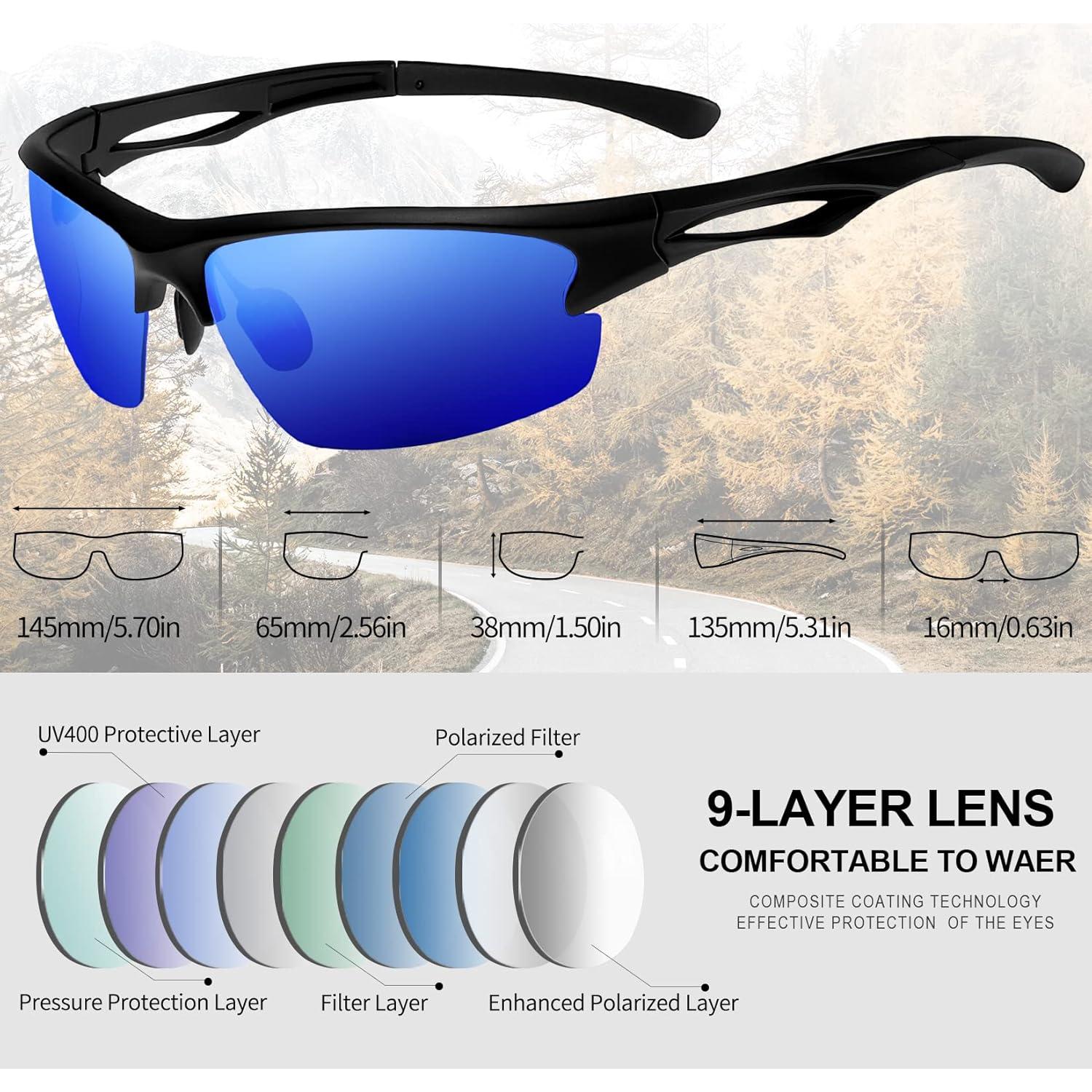 Gafas de sol KANASTAL polarizadas UV400 para deportes