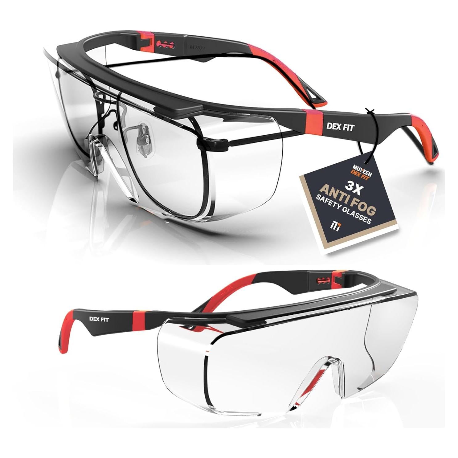 Gafas de Seguridad DEX FIT SG210 OTG Antivaho UV 385