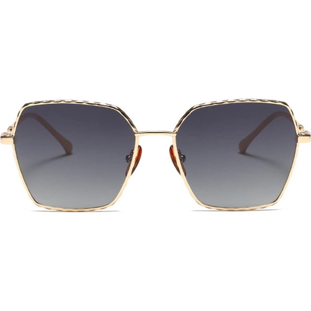 Gafas de sol polarizadas Aviador Retro Metal Lentes HD