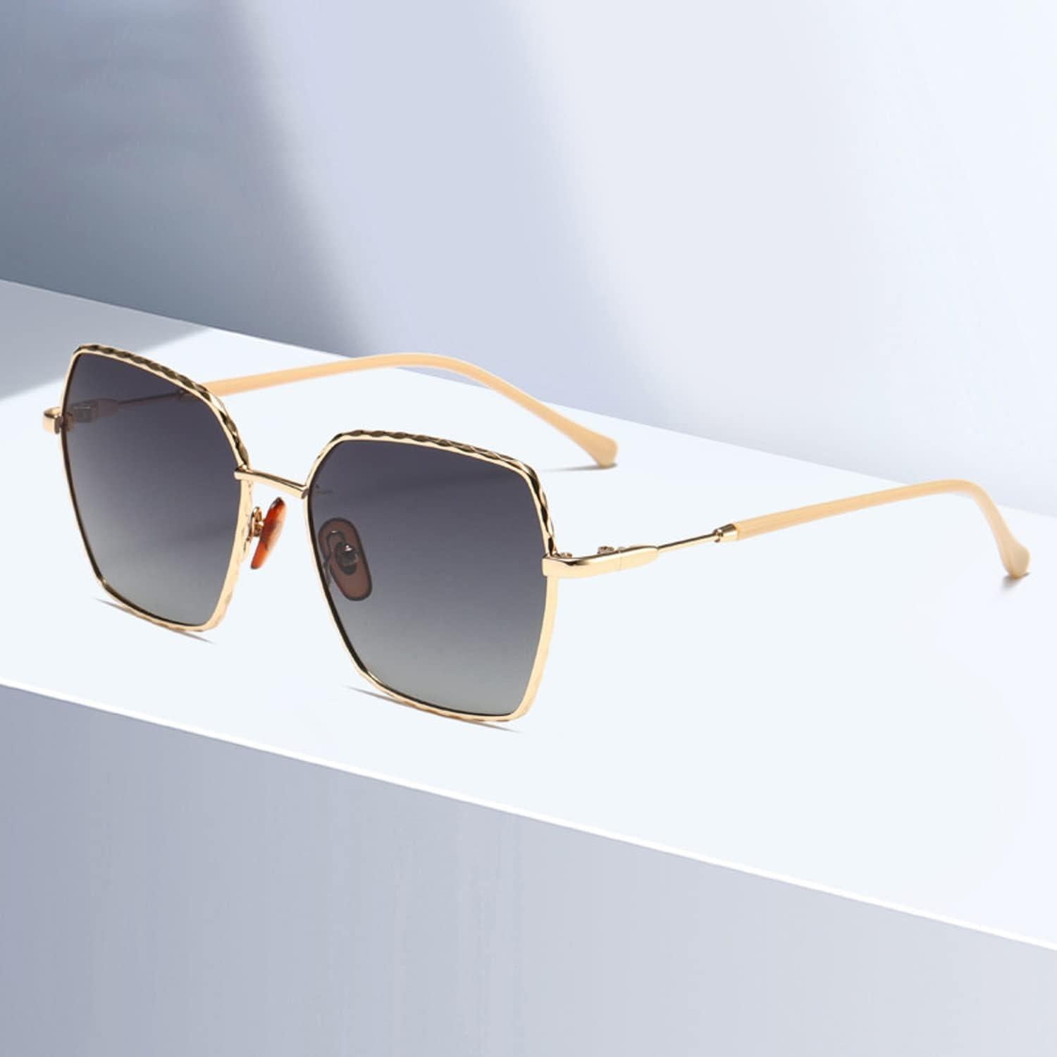 Gafas de sol polarizadas Aviador Retro Metal Lentes HD