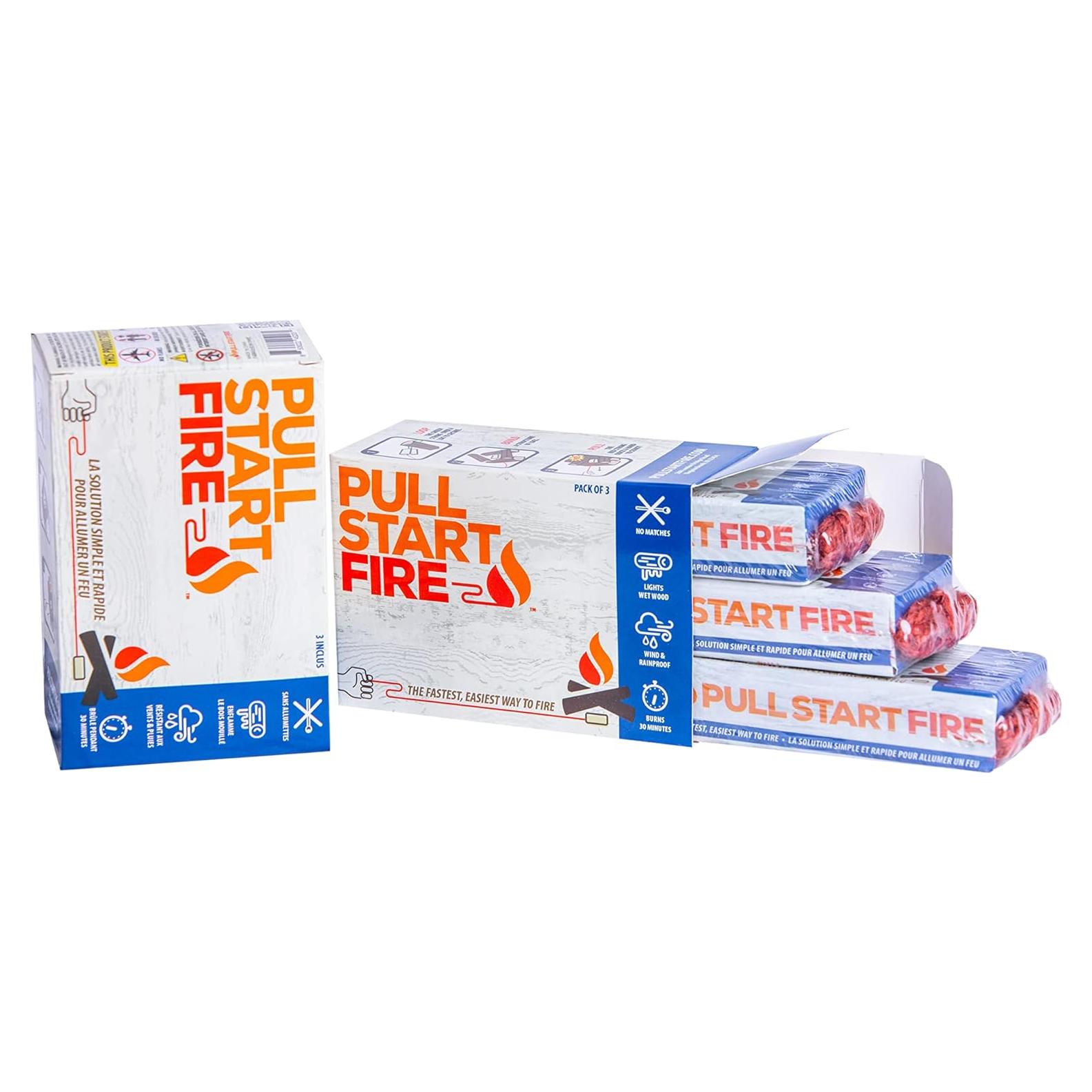 Encendedor Pull Start Fire | Paquete de 3 | Rápido y Seguro