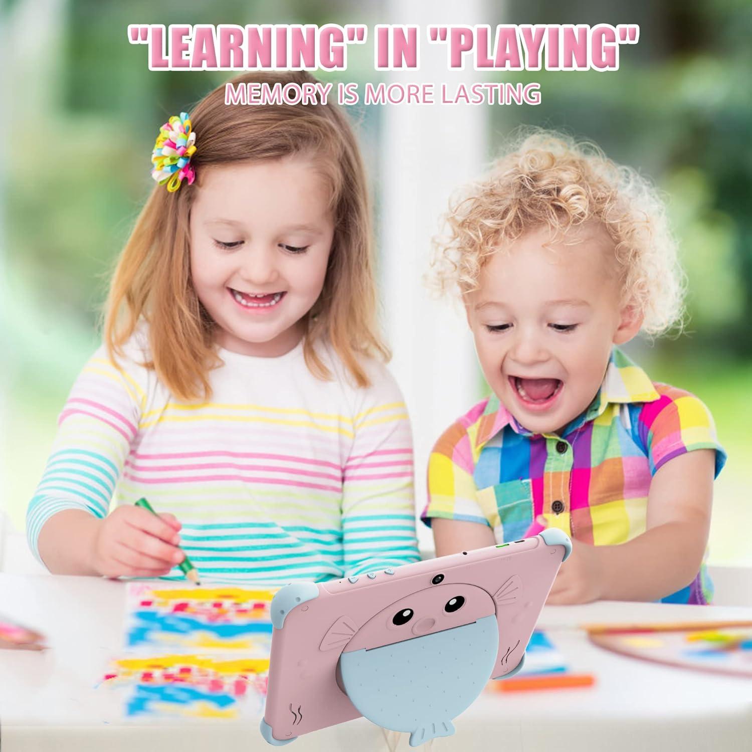 Tablet YINOCHE 10.1" para Niños con Funda Rosa 32GB