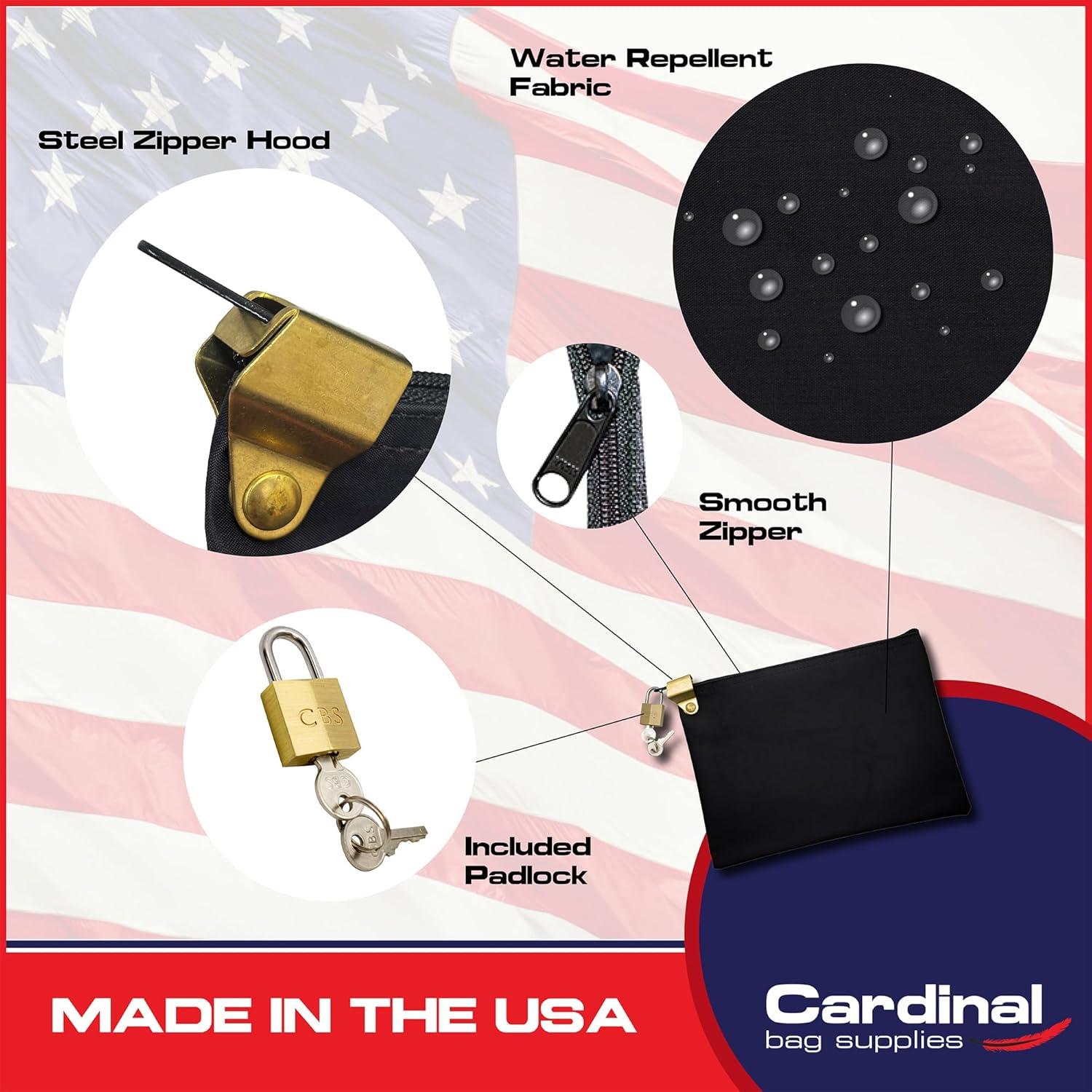 Bolsa de Seguridad para Medicamentos Cardinal 22.86x15.24cm Negra