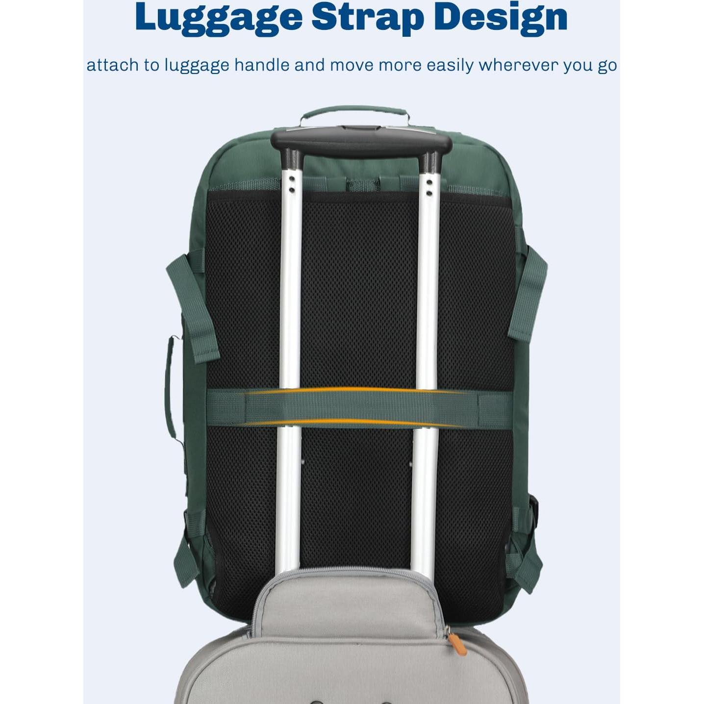 Mochila de Mano Hynes Eagle 38L Verde Oliver Aprobada para Vuelo