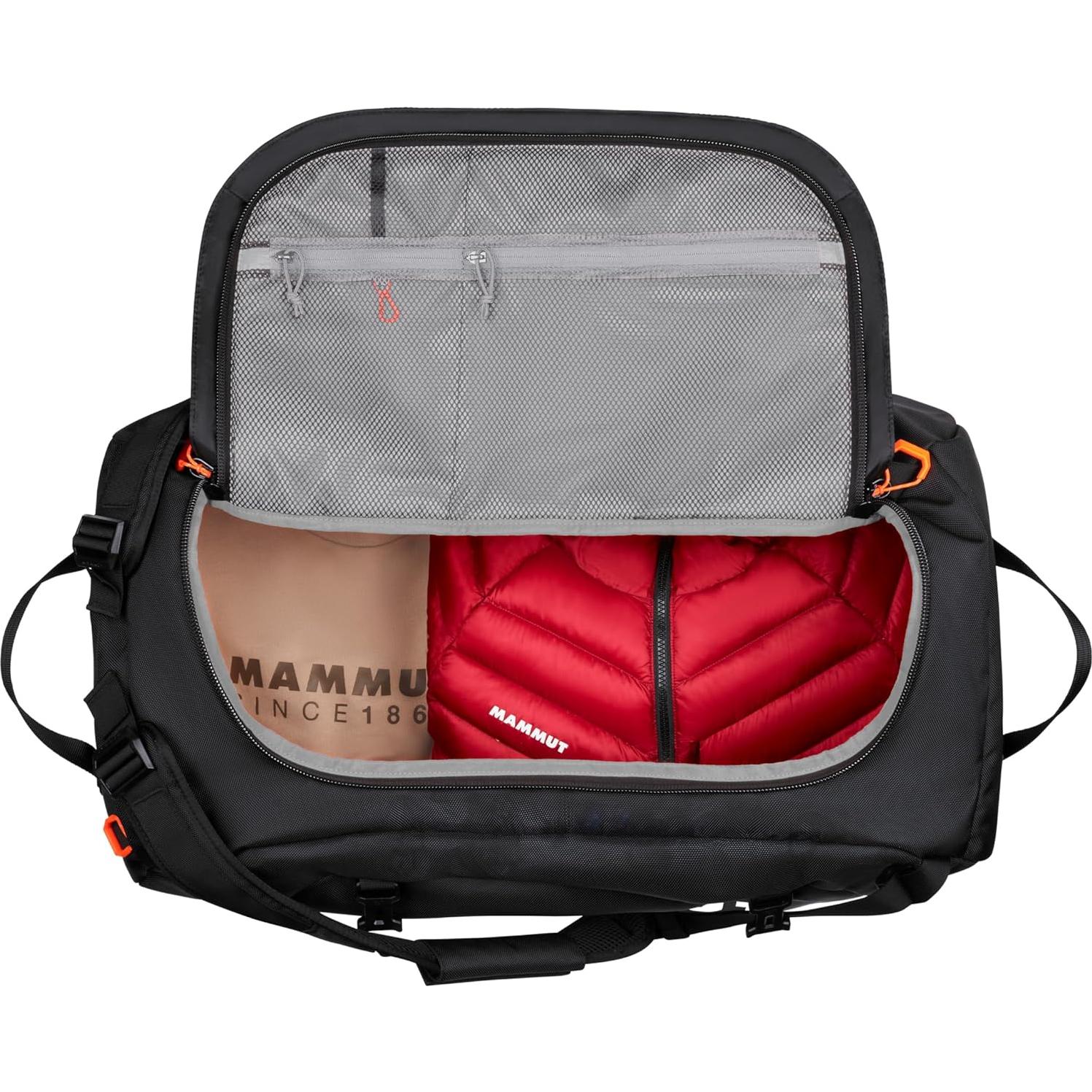 Mochila Unisex Mammut 90L Negra para Expediciones