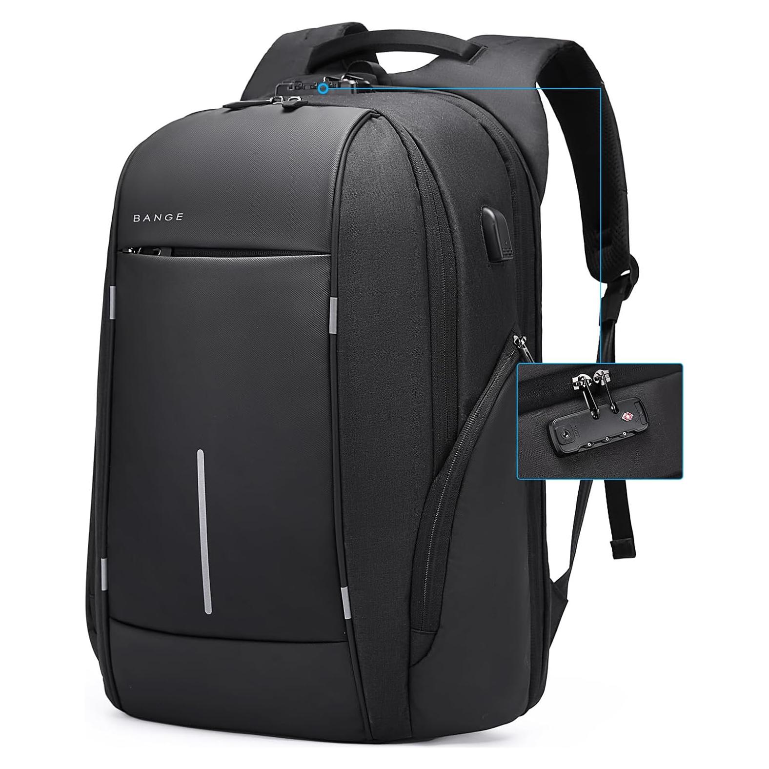 Mochila de Viaje BANGE para Portátil 15.6" Antirrobo Liviana