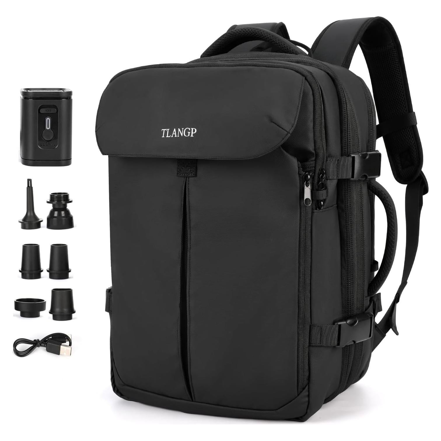 Mochila de Compresión al Vacío TLANGP 60L Impermeable Negra