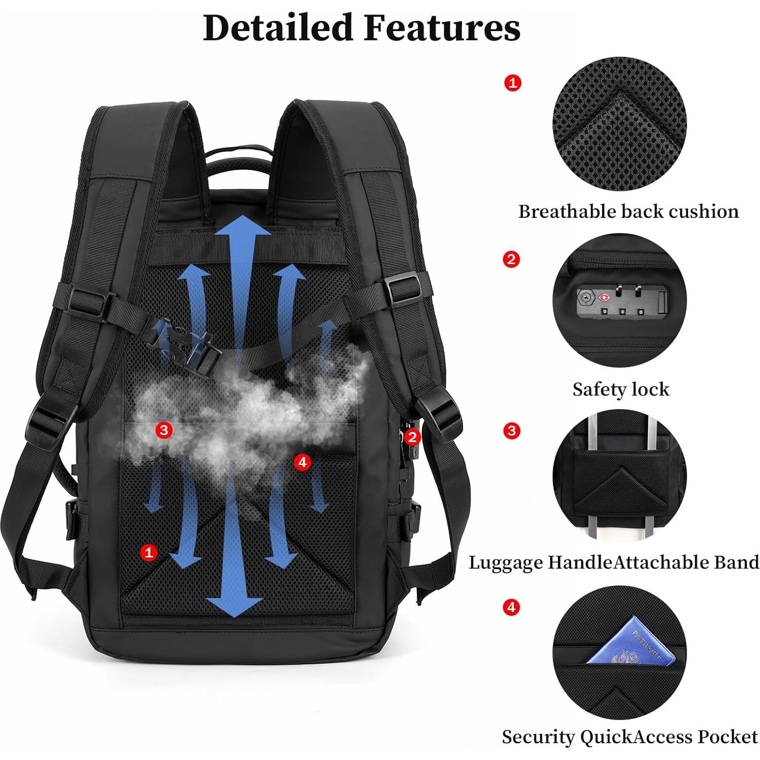 Mochila de Compresión al Vacío TLANGP 60L Impermeable Negra