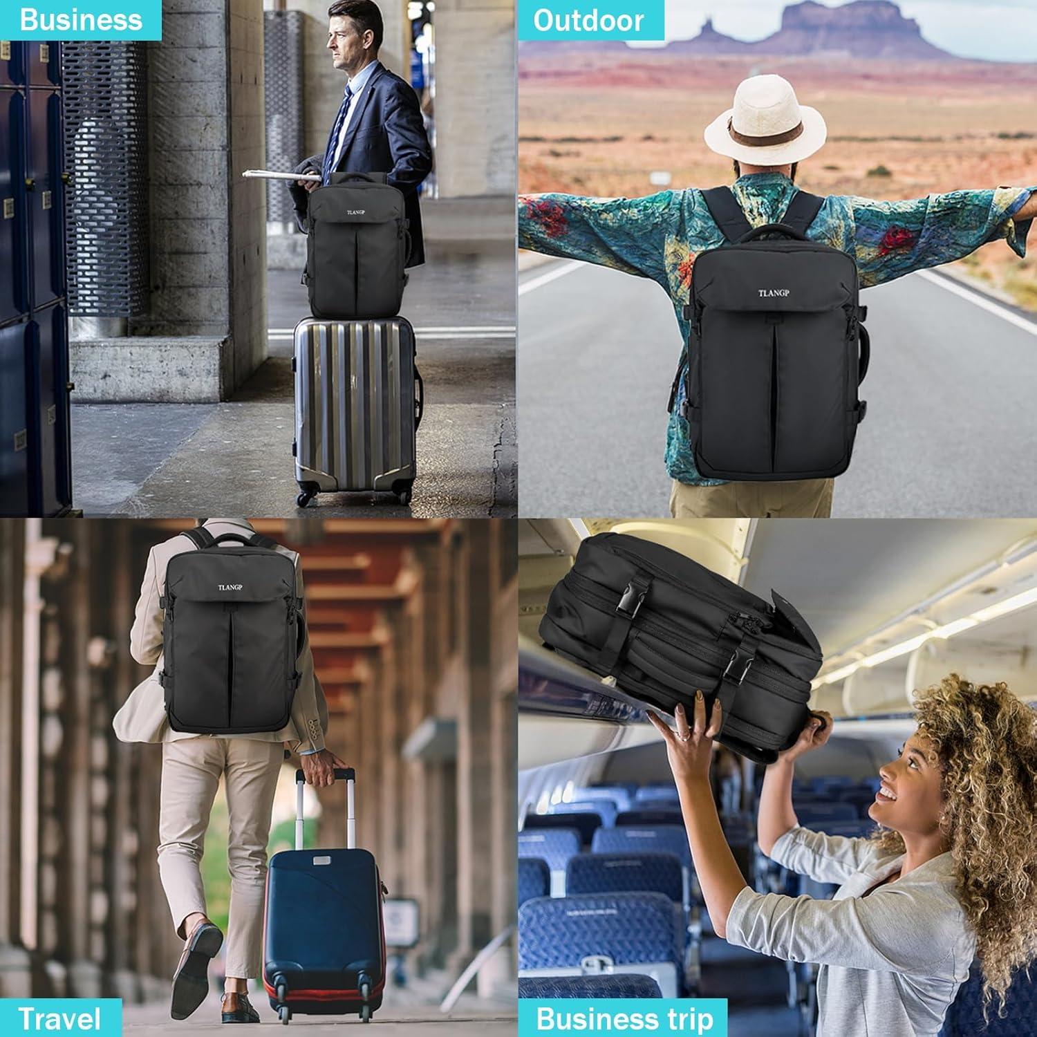 Mochila de Compresión al Vacío TLANGP 60L Impermeable Negra