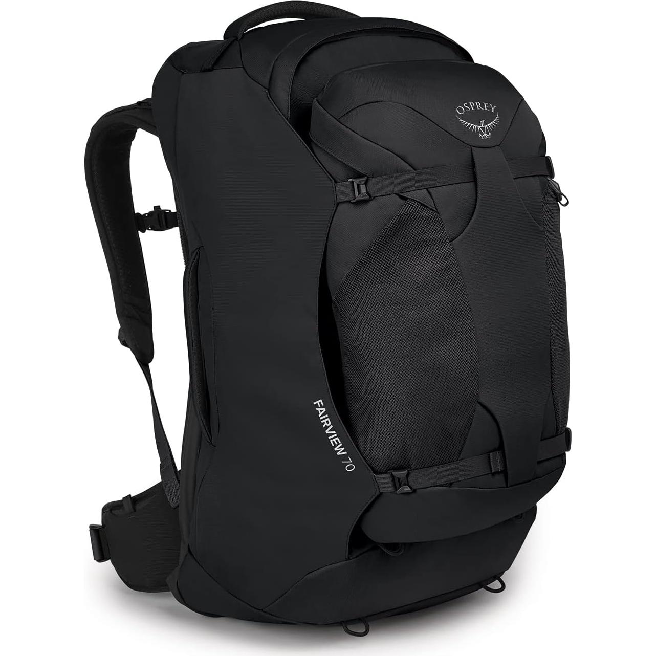 Mochilas de viaje Osprey Farpoint y Fairview 70L negras
