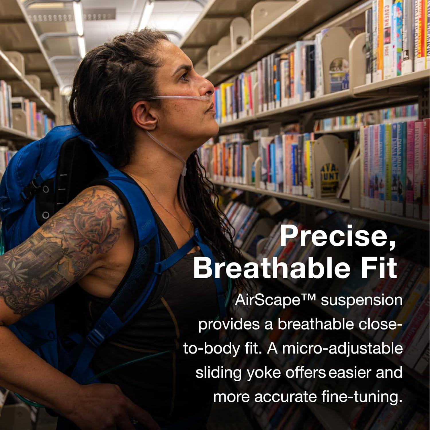 Mochila de Senderismo Osprey Talon con Soporte de Oxígeno