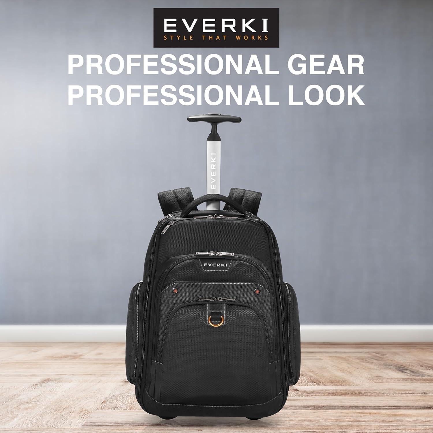 Mochila Rodante EVERKI Atlas 30L para Laptop 13-17.3" Negra