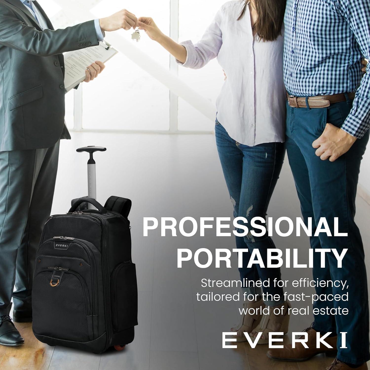 Mochila Rodante EVERKI Atlas 30L para Laptop 13-17.3" Negra