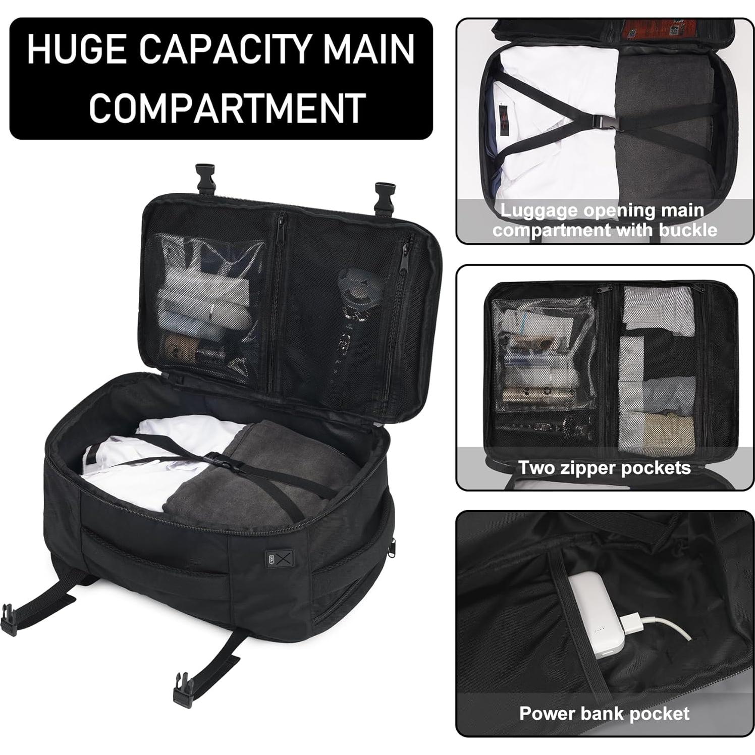 Mochila de Viaje ECOHUB 45.7x33.0 cm 30L Resistente al Agua