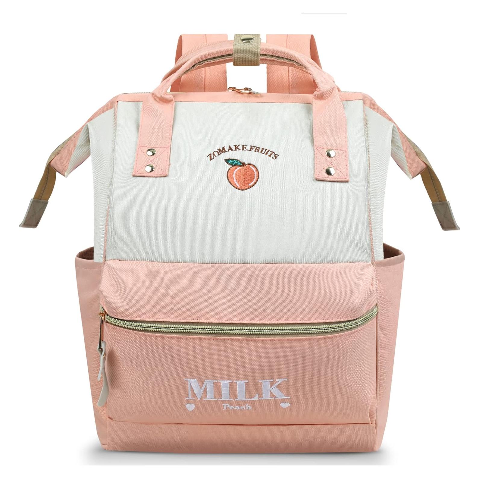 Mochila ZOMAKE 15.6" Resistente al Agua Unisex Durazno