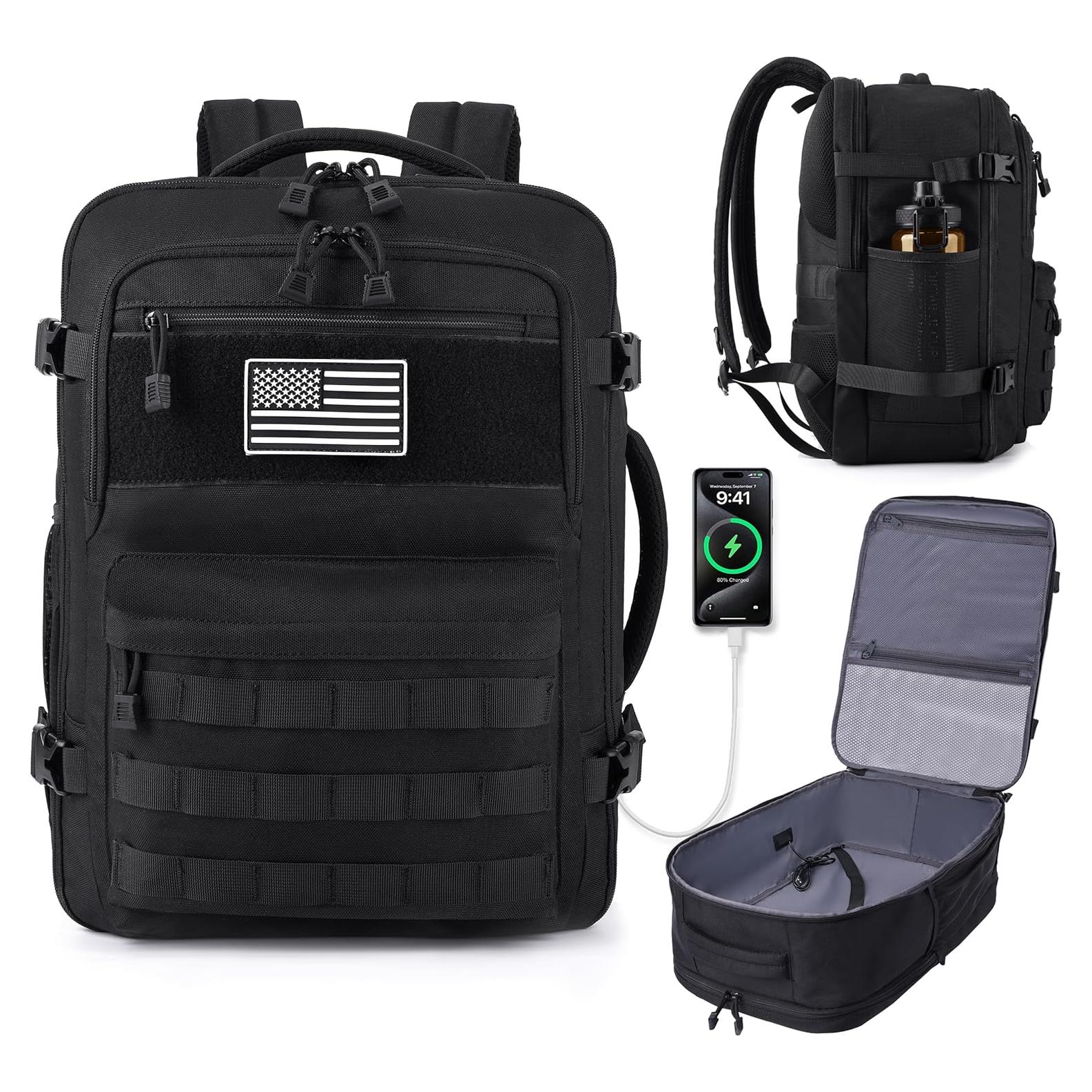 Mochila Táctica MOZETO 30L Resistente al Agua para Viajes