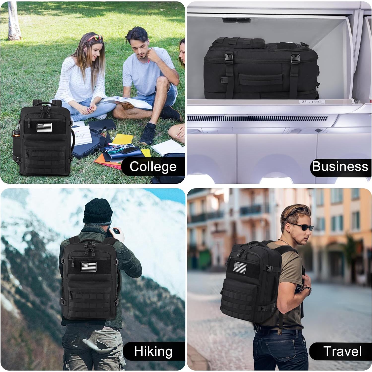 Mochila Táctica MOZETO 30L Resistente al Agua para Viajes