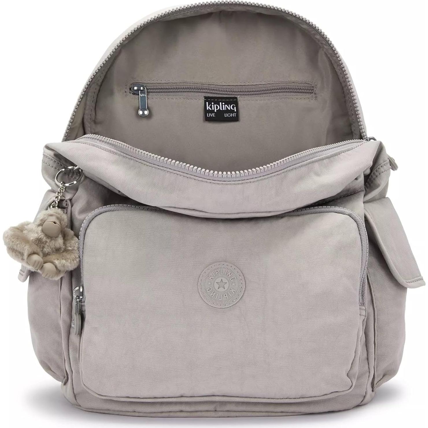 Mochila Kipling City Pack Gris para Mujeres 19L