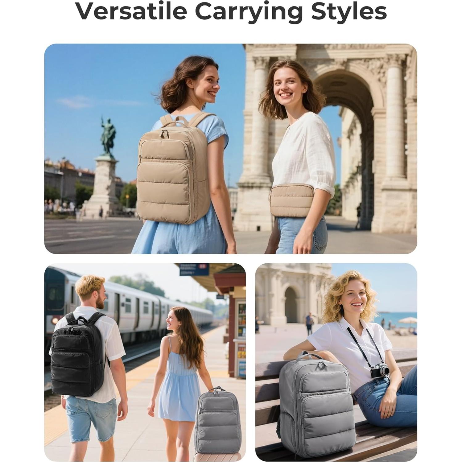 Mochila de Viaje 35L BAGSMART para Laptop 17.3" Resistente Agua