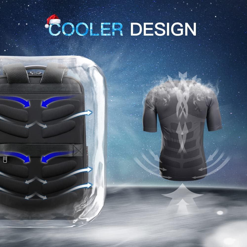 Mochila de Cuero Genuino BOPAI para Laptop 15.6" Antirrobo