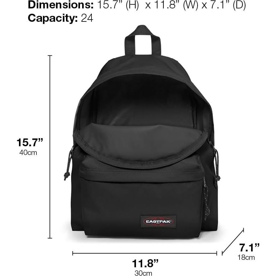 Mochila Eastpak Padded Pak'R 24L Resistente al Agua Negra