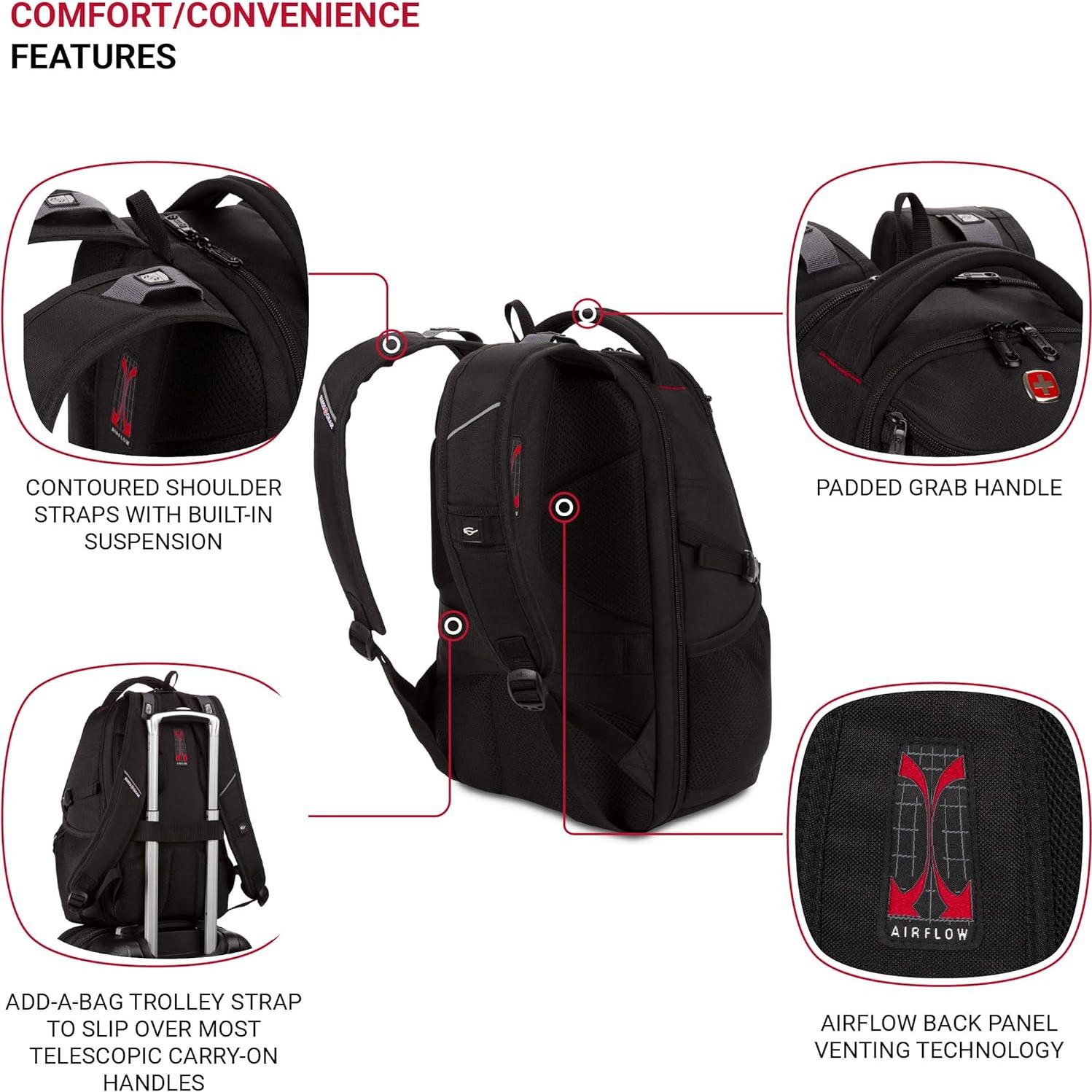 Mochila para Laptop SwissGear 1900 ScanSmart 13" Negra