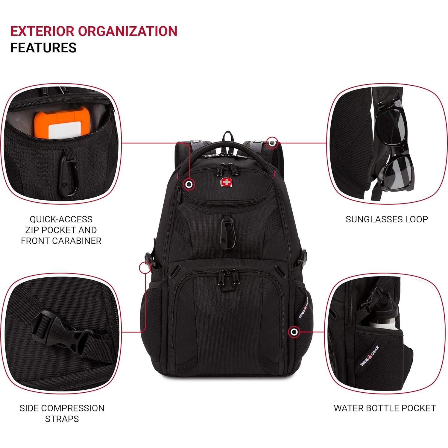Mochila para Laptop SwissGear 1900 ScanSmart 13" Negra
