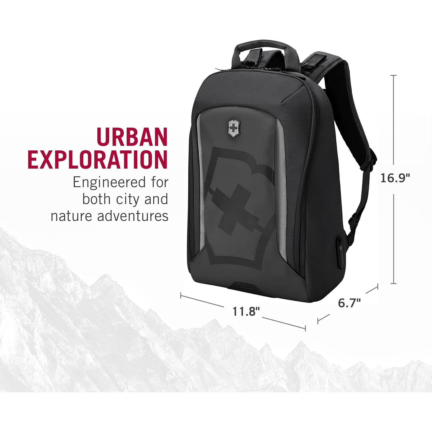 Mochila Urbana Touring 2.0 Victorinox para Laptop 17L Negra